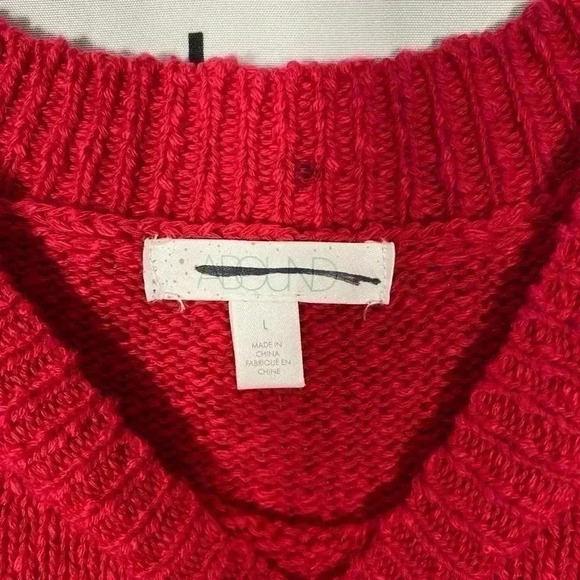 Abound Nordstrom Hot Pink Meadow Drop Shoulder Sweater - Picture 5 of 6